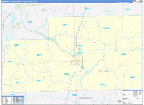Maps Of Kankakee Metro Area Illinois