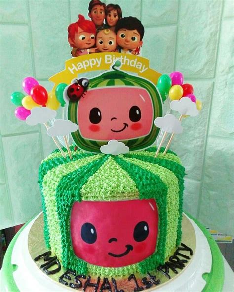 Cocomelon Birthday Cake Ideas Pictures Watermelon Birthday