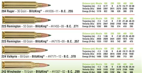 Remington Ballistics Chart Pdf