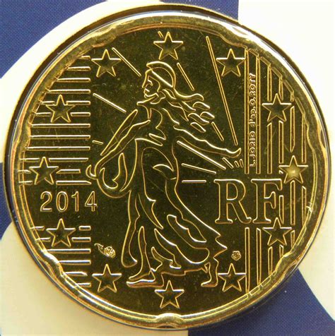 Frankreich 20 Cent Münze 2014 Euro Muenzentv Der Online Euromünzen