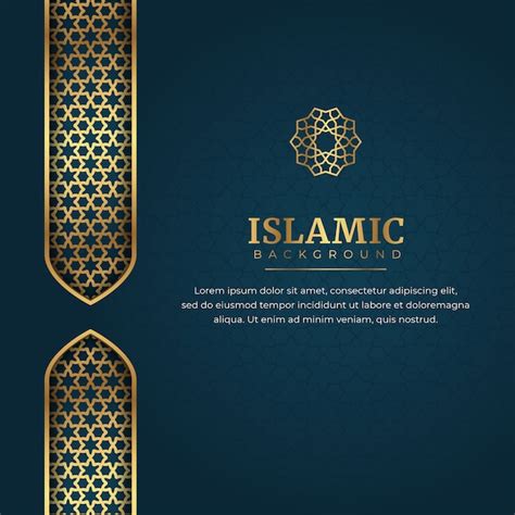 Premium Vector Islamic Arabic Background With Abstract Golden Elegant