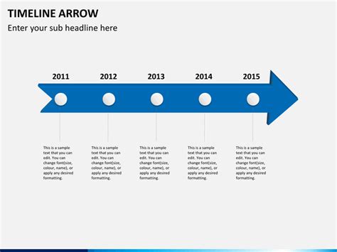 Timeline Arrow Diagram Powerpoint Template Sketchbubble