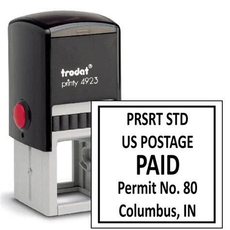 Presorted Postage Paid Rubber Stamp Simply Stamps