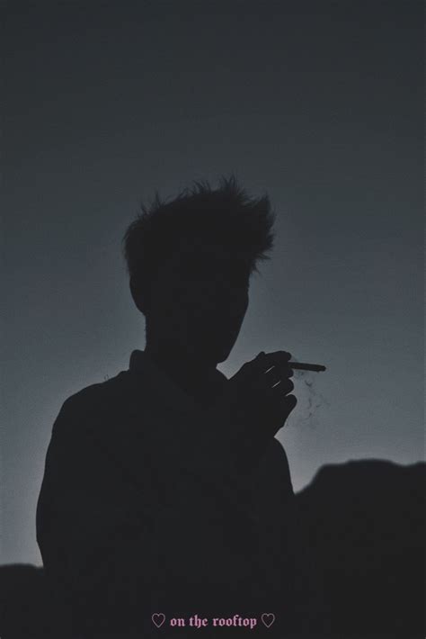 Grunge Aesthetic Dark Goth Photo Boy Smoke Photography Shadow