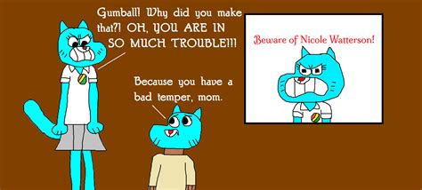 Gumball Is In Trouble For Making Beware Of Nicole By