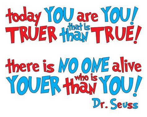 Today You Are You Dr Seuss Wall Art Youer Than You 8 X 10 Print 1500 Via Etsy Dr