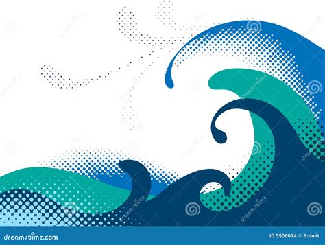Ondas Del Mar Ilustración Del Vector Ilustración De Curva 5506074