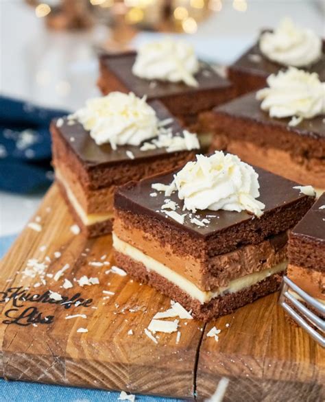 Schoko Pudding Schnitten vom Blech - Kuchenfee Lisa