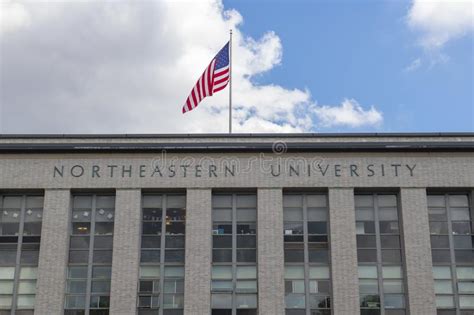 Northeastern University Boston Massachusetts Usa Editorial