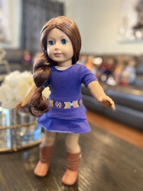American Girl Saige In Meet Outfit Earnings Girl Of Year 2013 Retired ️