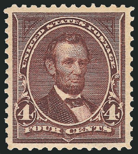 Value Of Us Stamps Scott Cat 280 4c 1898 Lincoln