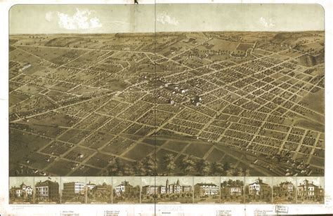 Library Of Congress Maps Show An Aerial View Of Early Michigan