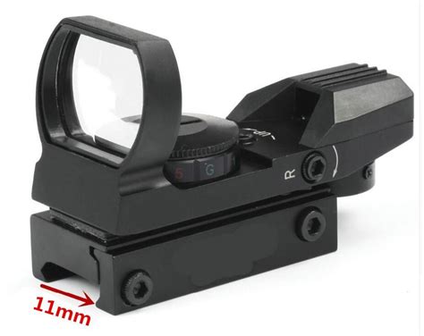 Red Dot Sight For Riflepistolshotgun Fits 11mm Dovetail Rail Mount