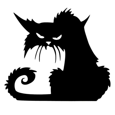 Halloween Scary Black Cat Glass Sticker Halloween Decor Scary Cat