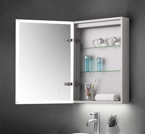 Led Bathroom Mirror Cabinet With Shaver Socket Everything Bathroom