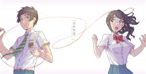 Download Mitsuha Taki Red String Your Name Anime 2016 Wallpaper
