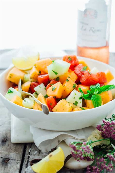 Melon Mint Salad Healthy Seasonal Recipes