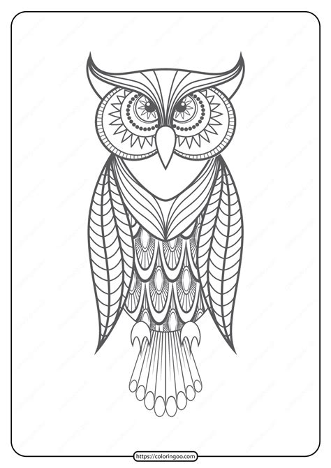 You can find so many unique, cute and complicated pictures for children of all ages as well as many great pictures designed. Free Printable Owl Pdf Animals Coloring Pages 017