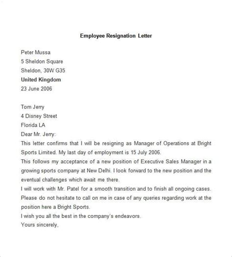 69 Resignation Letter Template Word Pdf Ipages Free And Premium