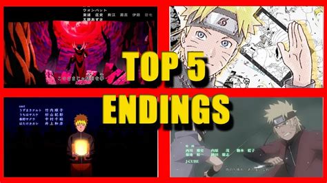 Top 5 Mejores Endings De Naruto Shippuden Youtube