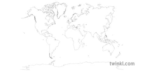 Map Without Names And Borders