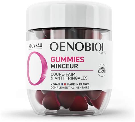 Oenobiol 60 Gummies Minceur Réduit Les Sensations De Faim Limite Les