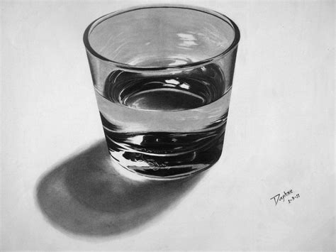 He would just relax, observe and then draw out any interesting artwork out of what he saw. I imagine this as a "before bed glass of water". | Glass ...