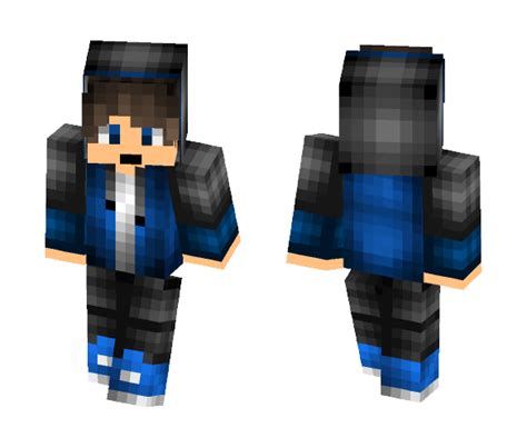 Download Blue Hoodie Boy Vince4u Minecraft Skin For Free
