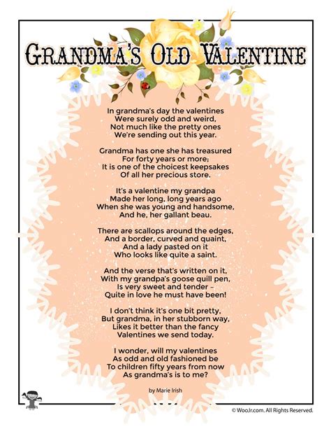 Valentines Day Kids Poems Woo Jr Kids Activities Childrens