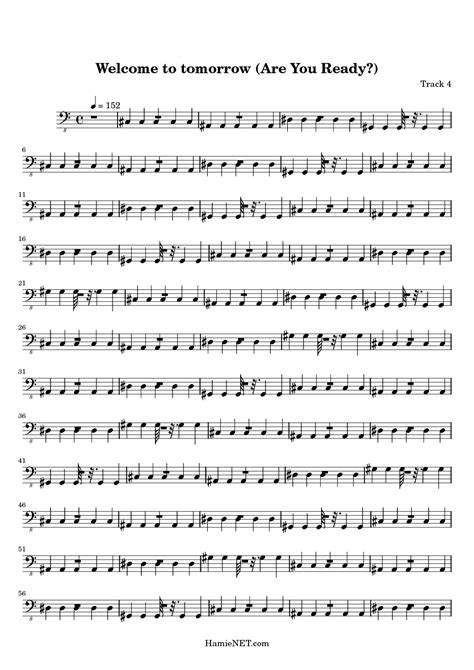 Welcome To Tomorrow Are You Ready Sheet Music Welcome To Tomorrow
