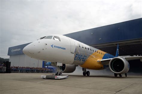 Embraer Rolls Out Its First E2 E Jet Economy Class And Beyond