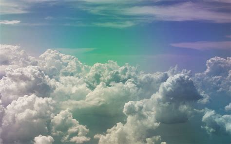 Download Wallpaper 1920x1200 Clouds Sky Porous Rainbow