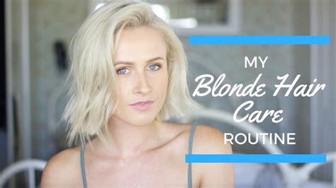 How To Maintain Blonde Hair My Blonde Haircare Routine Youtube