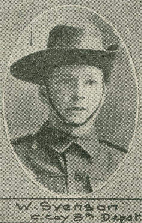 Wilfred Svenson Toowoomba And District Ww1 Roll Of Honour Toowoomba