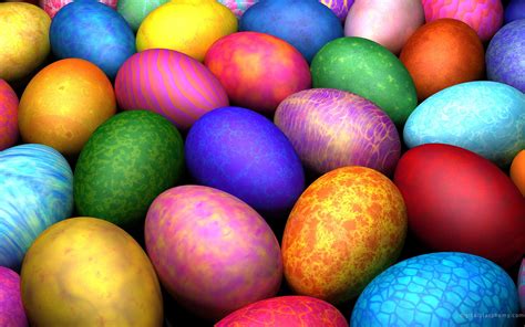 Assorted Color Decorative Egg Lot Colorful Eggs Easter Hd Wallpaper