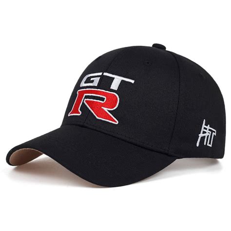 New 1pcs Black Nissan Gtr Racing Cap Sports Baseball Caps Gtr Curved