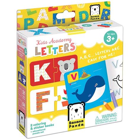 Kid Academy Letters Coloring Book And Puzzles Michaels