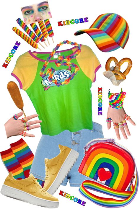 Kidcore Rainbow Outfit Shoplook