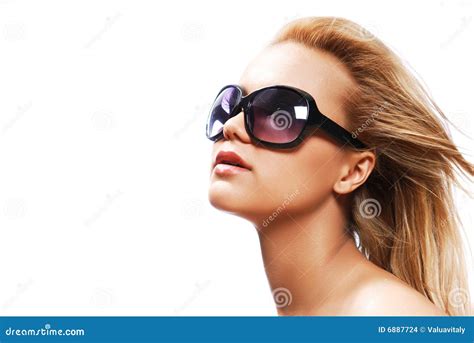 Woman Wearing Sunglasses Stock Photo Image Of Beautiful 6887724