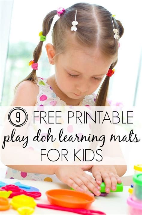 9 Free Printable Play Doh Learning Mats For Kids Play Doh Learning