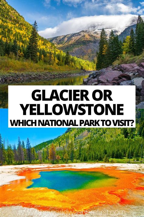 Yellowstone Vs Glacier National Park Which One To Visit The World