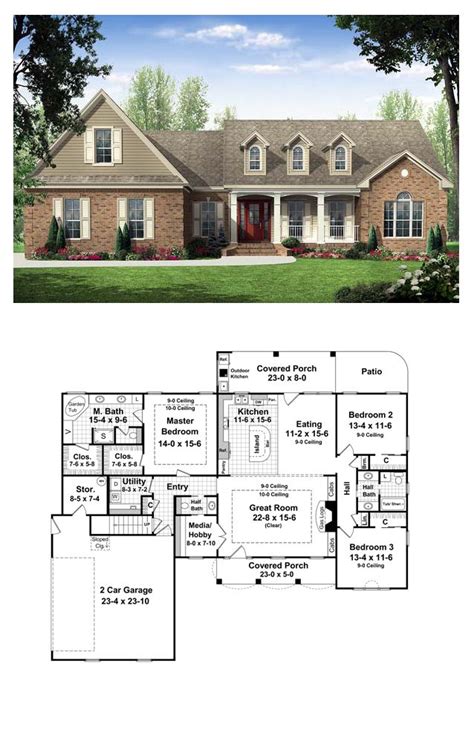 Plans Maison En Photos 2018 Country Style Cool House Plan Id Chp