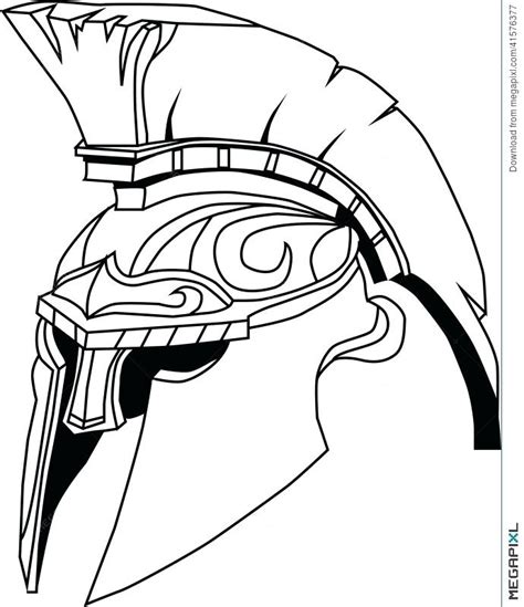 ️spartan Helmet Coloring Pages Free Download