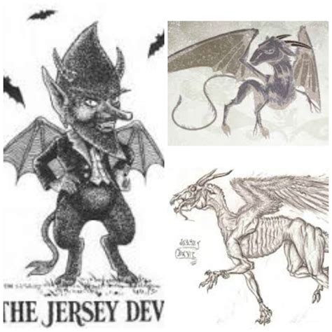 Jersey Devil Cryptid Art Urban Legend Bestiary Cryptozoology Science