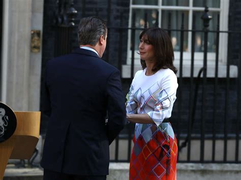 david cameron resigns prime minister and wife samantha visibly emotional during resignation
