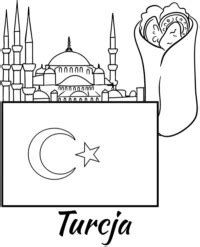 Turcja posiada znaczne zasoby surowców mineralnych, zwłaszcza rud metali. Turcja flaga turecka kolorowanki edukacyjne do wydrukowania