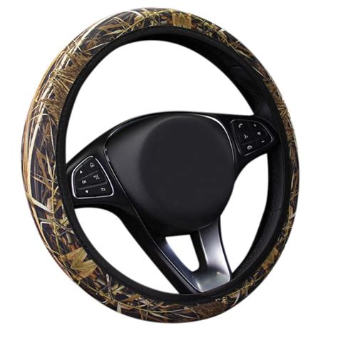 Zedwell Camouflage Steering Wheel Cover Anti Slip Excellent Grip
