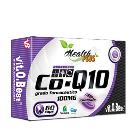 Coenzima Q10 100mg Vit E 60 Cápsulas Health Plus