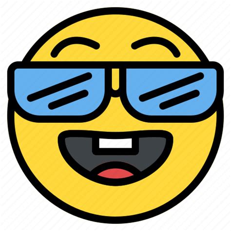 Emoji Emoticon Face Glasses Nerd Nerds Smiley Icon