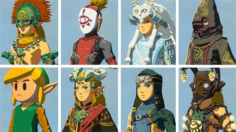 Zelda Tears Of The Kingdom All 136 Armor Showcase Fully Upgraded